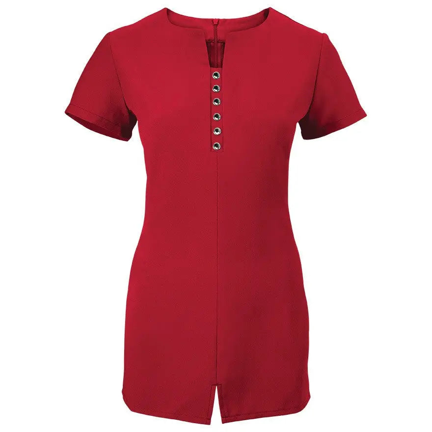 Women's Notch Neck Beauty Tunic