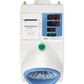 A&D Medical TM-2657P upper arm blood pressure monitor with digital display and cuff, designed for waiting room use.