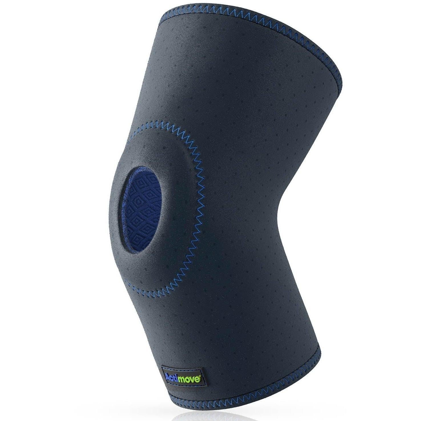 Actimove Kids knee support brace with adjustable straps and breathable fabric for comfortable knee stabilization.
