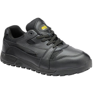 Alexandra Anvil Utah slip-resistant trainer with durable leather upper and rubber sole, designed for comfort and safety.