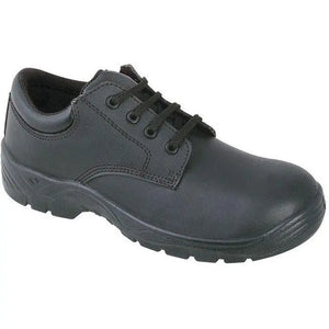 Blackrock composite shoes by Alexandra, featuring sturdy black design and durable materials, suitable for outdoor or work activities.