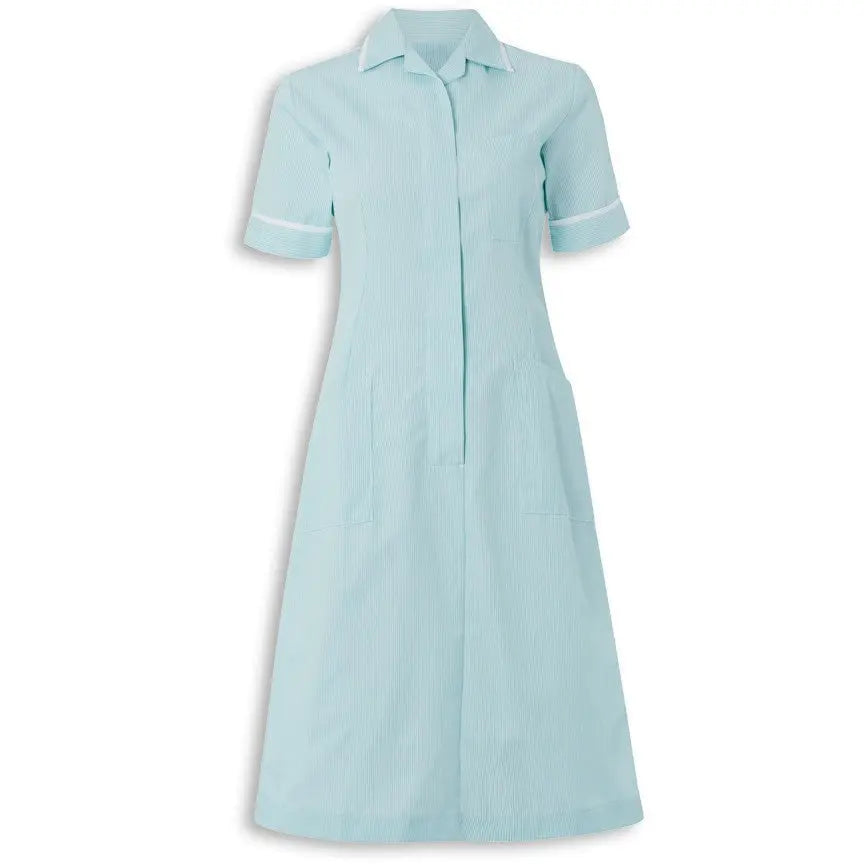 Women's Alexandra stripe nursing dress with a comfortable, stylish design featuring horizontal stripes and a nursing-friendly fit.