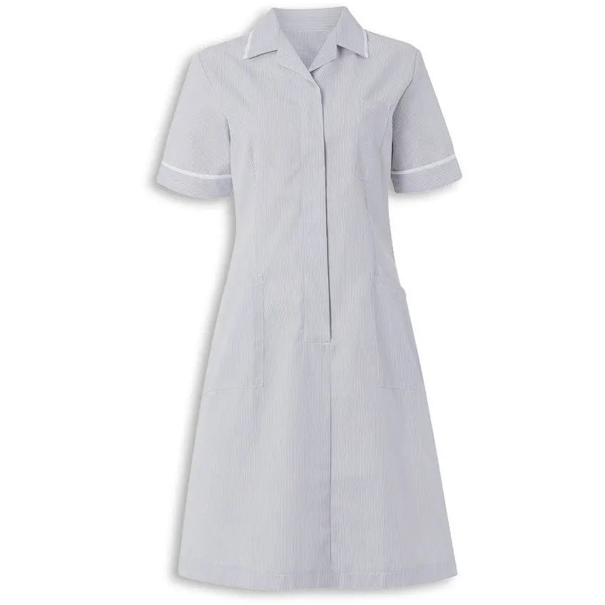 Women's Alexandra stripe nursing dress featuring a stylish, comfortable design with a fitted waist and versatile pattern.