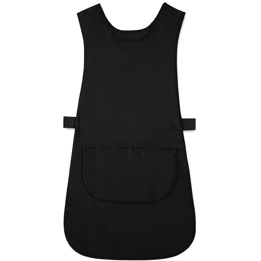Alexandra long-length tabard with pocket, lightweight apron-style clothing, shown on a neutral background.