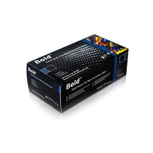 Aurelia Bold - Nitrile Powder Free Non-sterile Examination Gloves - Black, Box Of 100 - Extra Large