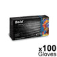 Aurelia Bold - Nitrile Powder Free Non-sterile Examination Gloves - Black, Box Of 100 - Medium
