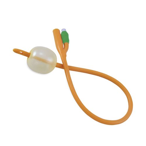 BARDIA silicone Foley catheter 18CH with 10ml balloon, sterile medical device for urinary drainage, shown in packaging.