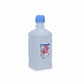 Six 1-liter bottles of Baxter sterile water, clear plastic containers, arranged in a pack for medical or laboratory use.