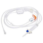 Becton Dickinson Alaris VP Series low sorbing set with 15μm drip chamber filter and 0.2μm inline filter for infusion systems.