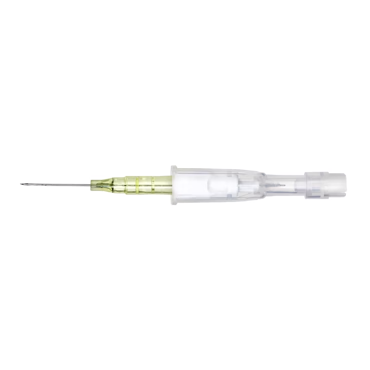 BD Cathena 24G x 0.75-inch Safety IV catheter in box of 50, with safety needle protection and sterile packaging.