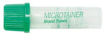 Set of 50 Becton Dickinson BD Microtainer LH blood collection tubes, non-sterile, for medical blood sampling.