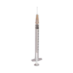 Box of 120 BD Plastipak 1ml syringes with detached BD Microlance 3 needles, suitable for medical injections.