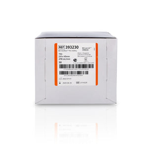Orange BD Venflon Pro Safety 14G x 45mm IV cannula, sterile, in box of 50, designed for safe venous access.