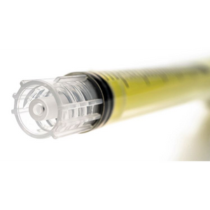 Plastic NRFit™ Lok syringe 10ml by Becton Dickinson, box of 200, showing sterile plastic syringes with NRFit™ connectors.
