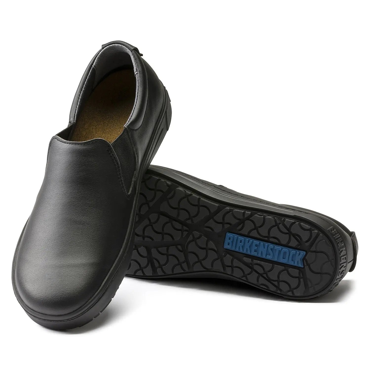Birkenstock QO 400 microfiber slipper with cushioned sole and open toe design, shown in a neutral color.