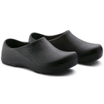 Birkenstock Profi-Birki clog made of durable polyurethane, featuring a closed toe and supportive design for work environments.