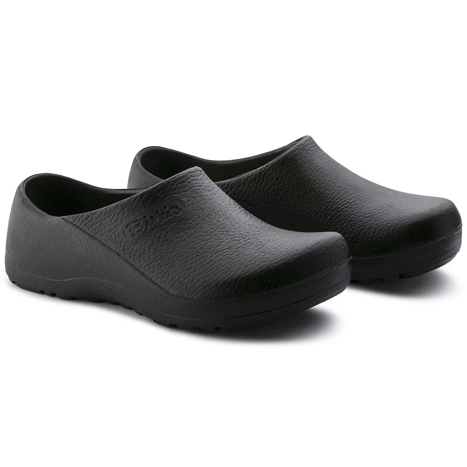 Birkenstock Profi-Birki clog made of durable polyurethane, featuring a closed toe and supportive design for work environments.