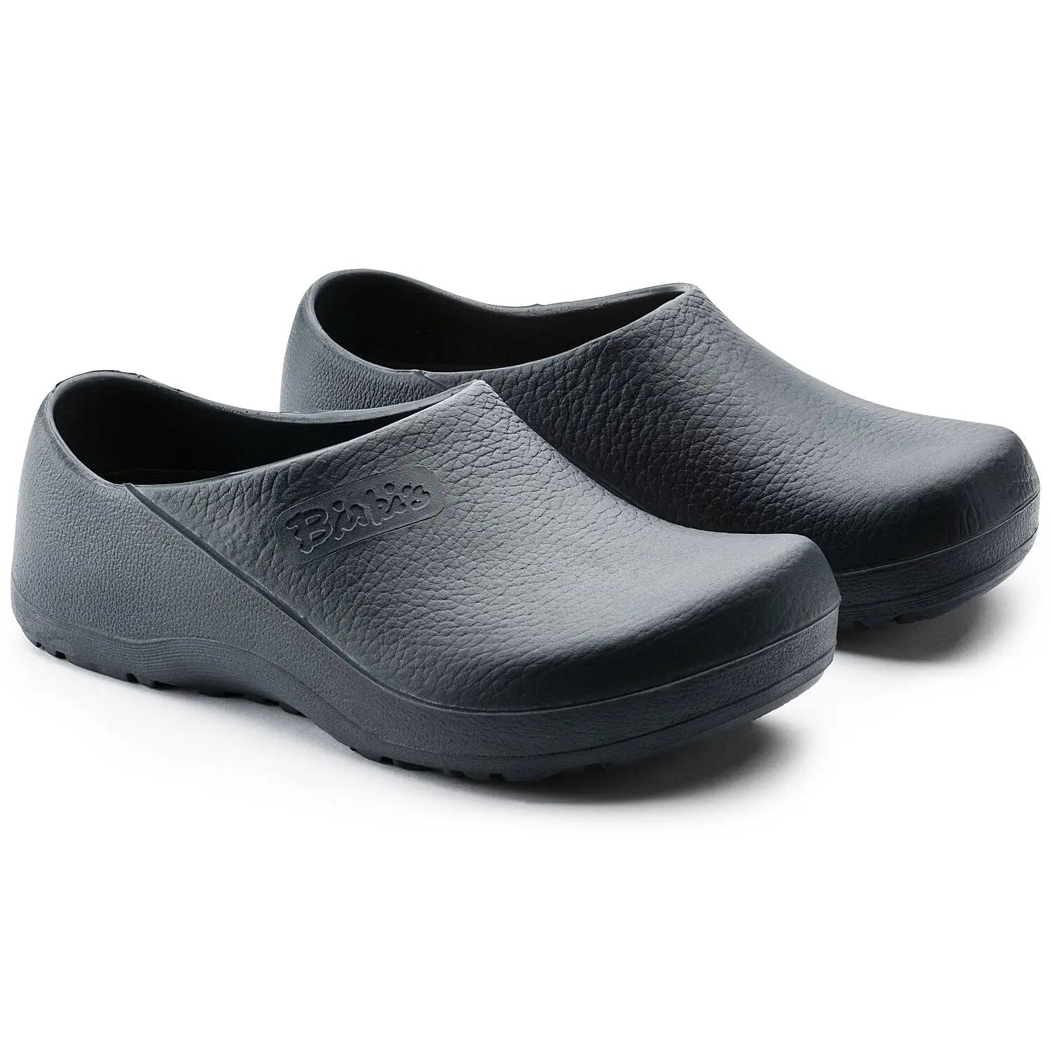 Birkenstock Profi-Birki polyurethane clog showing a sturdy, slip-resistant sole and ergonomic design for professional use.
