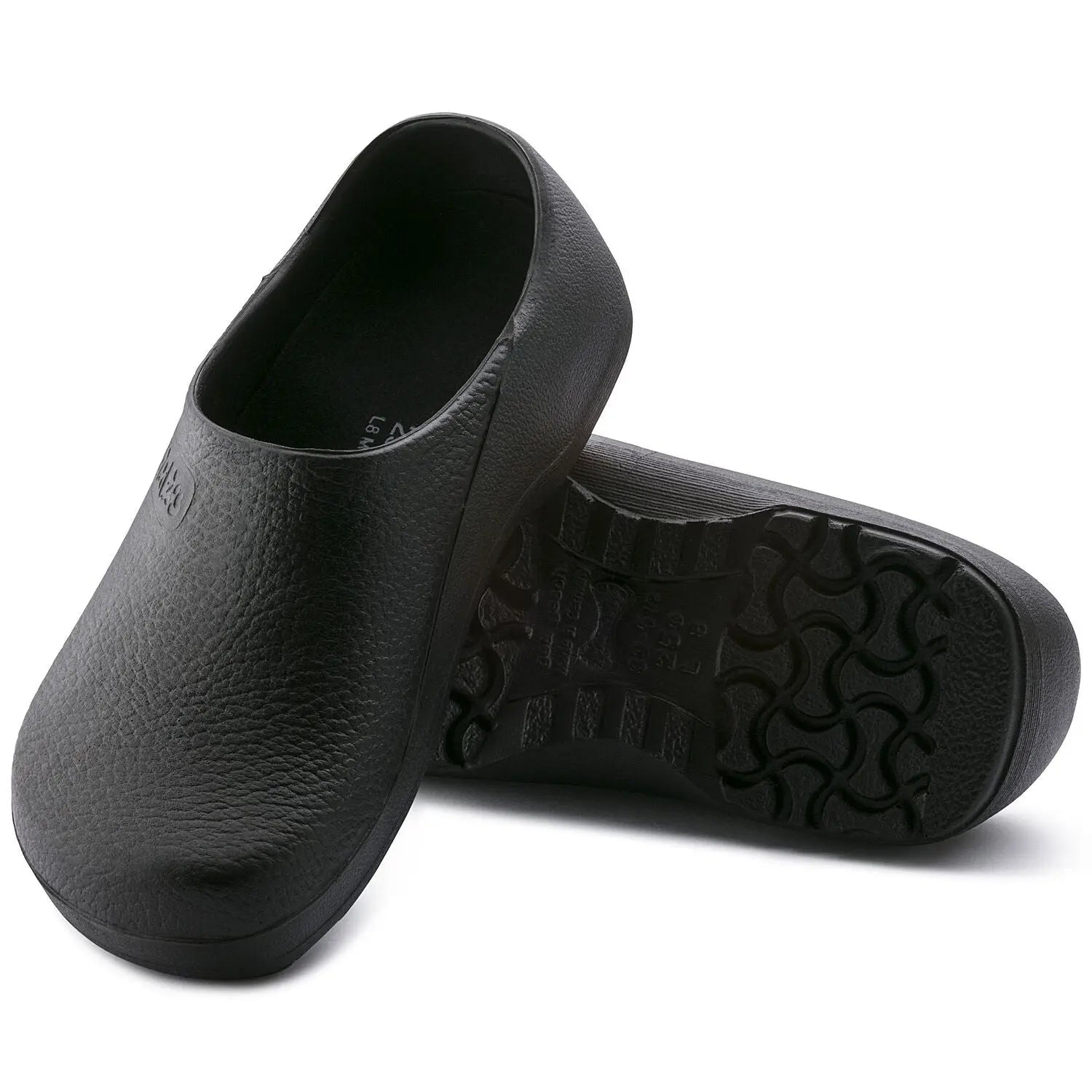 Birkenstock Profi-Birki clog made of durable polyurethane with ergonomic design and adjustable strap.