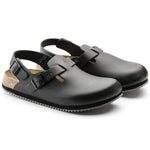 Birkenstock Tokio Super Grip sandal in natural leather with textured sole and adjustable straps for comfort and grip.