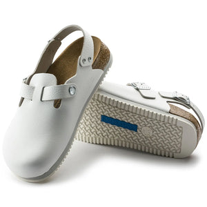 Birkenstock Tokio Super Grip sandal in natural leather with textured sole and adjustable straps for comfortable fit.