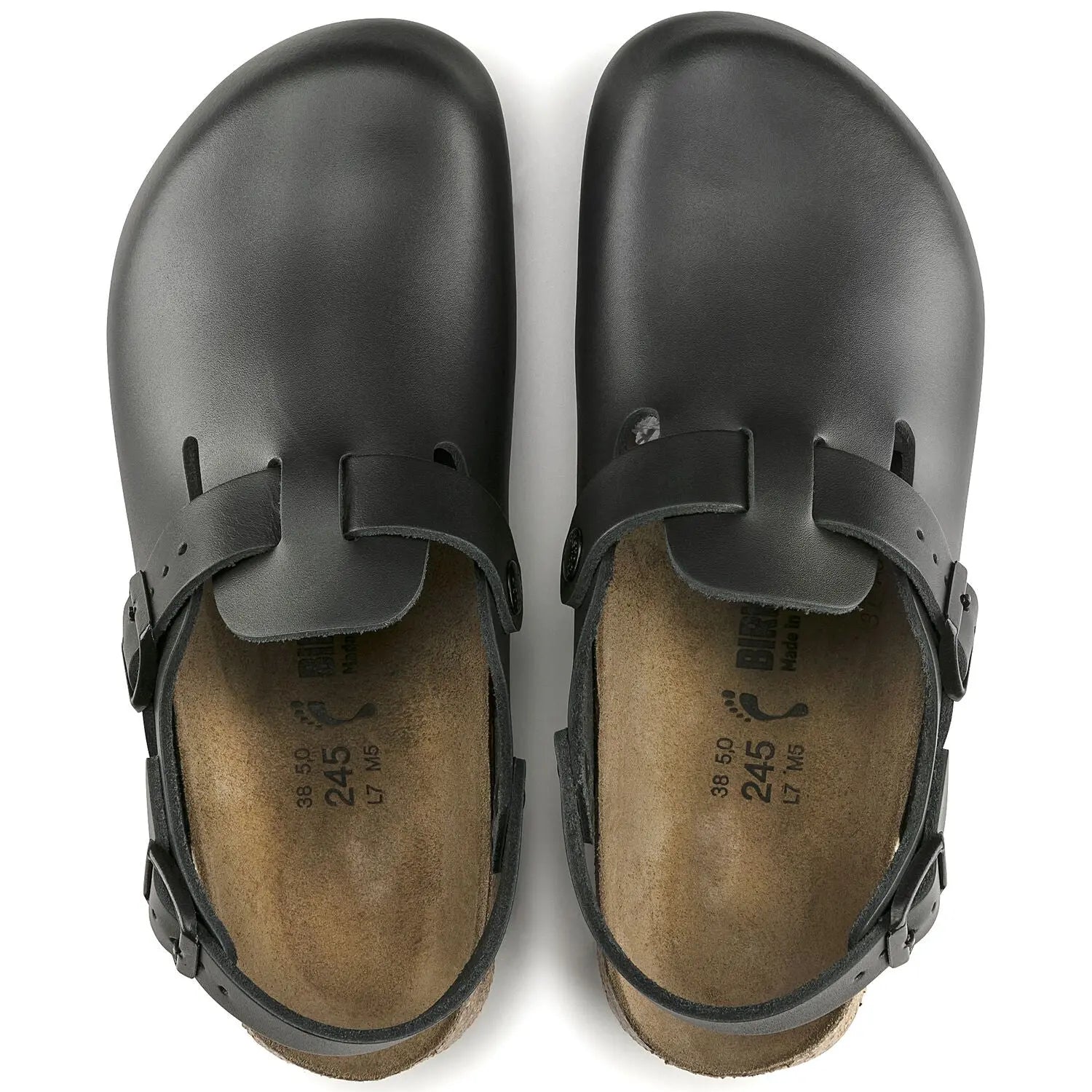 Birkenstock Tokio Super Grip sandals in natural leather with textured sole and adjustable straps.