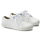 Birkenstock QO 500 lace-up shoes in microfiber with beige soles, featuring a classic design and comfortable fit.