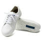 Birkenstock QO 500 lace-up shoes in microfiber with white soles, showcasing the stylish design and comfortable fit.