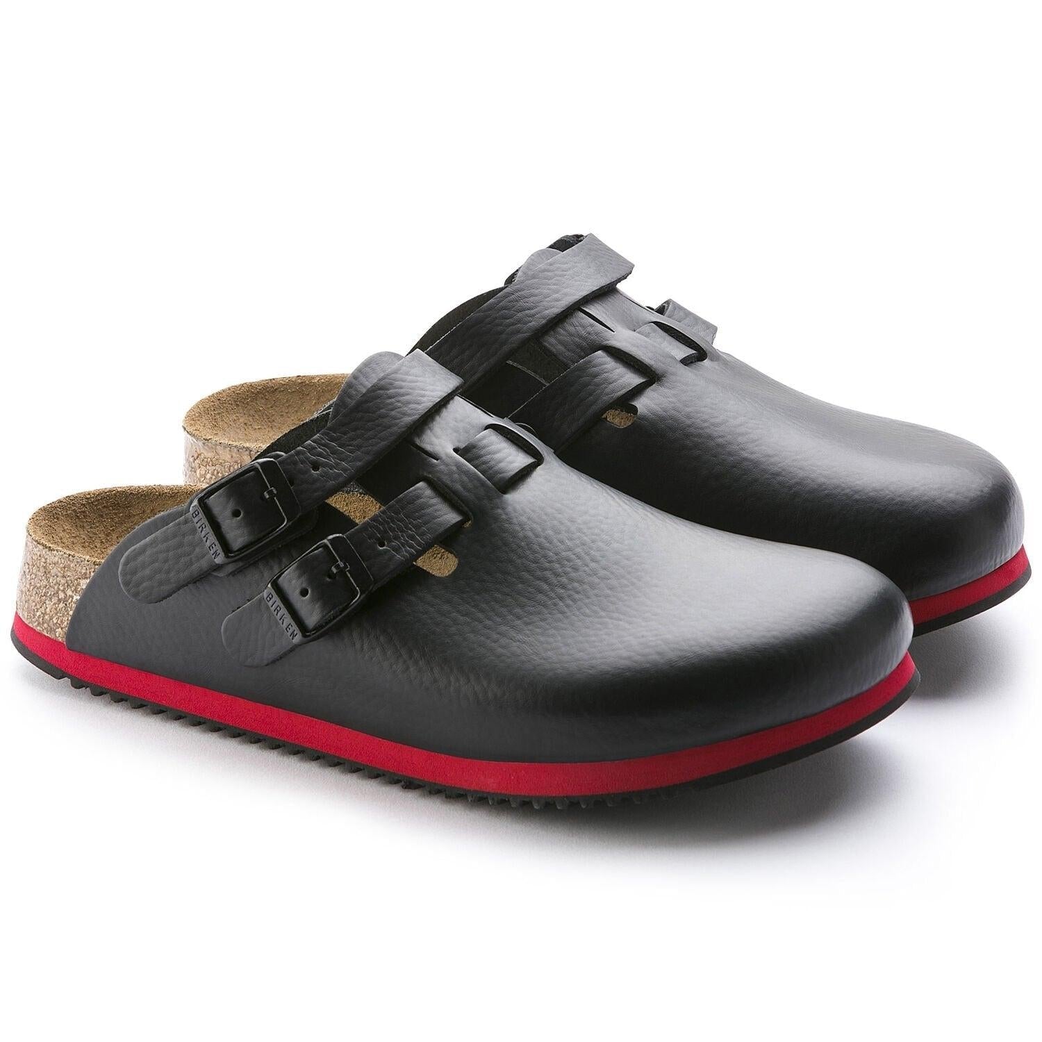 Birkenstock Kay nursing shoes in natural leather with supportive design and cushioned soles for comfort and stability.