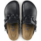 Birkenstock Kay nursing shoes in natural leather with cushioned insoles and supportive design for healthcare professionals.