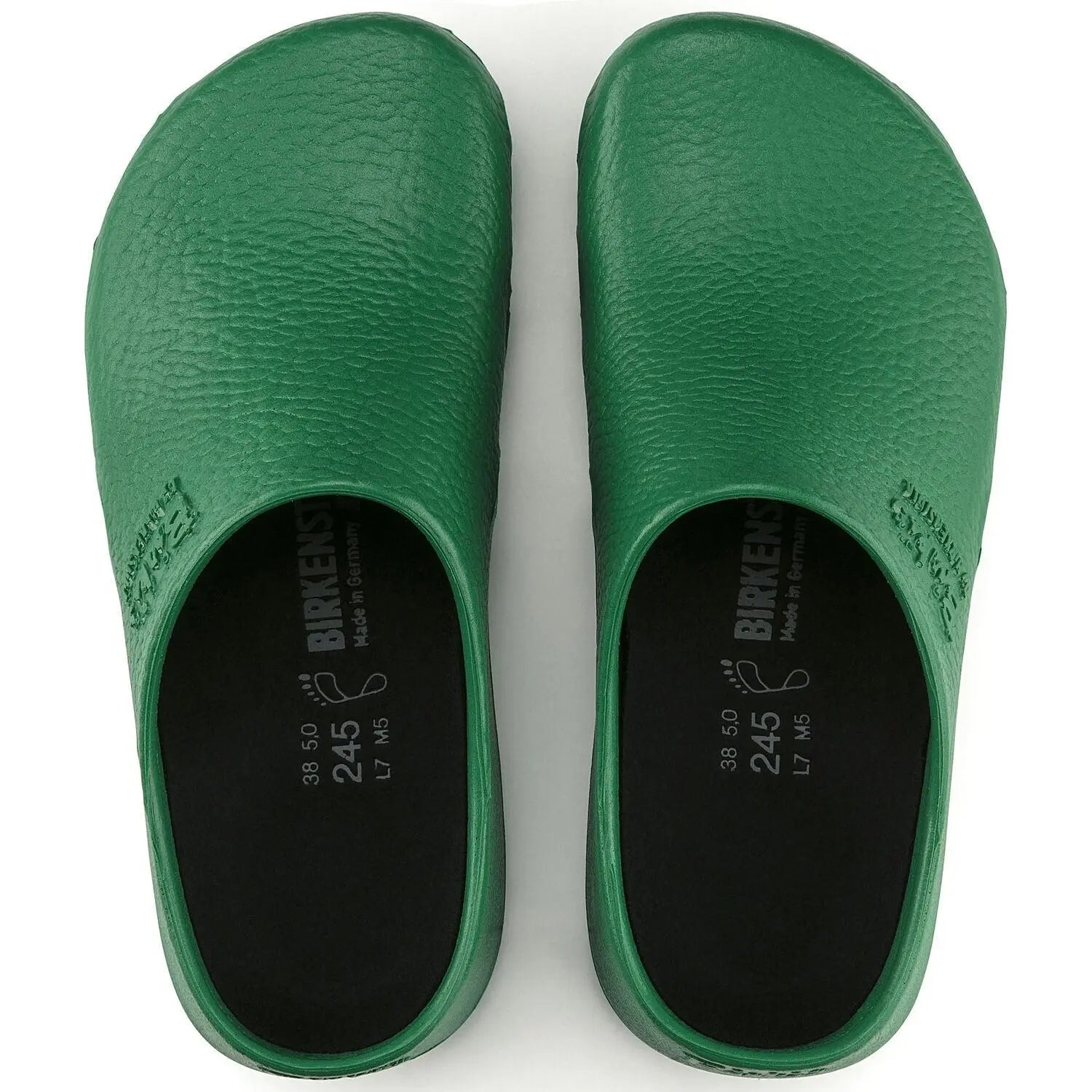 Birkenstock Birki Air antistatic polyurethane clog showing a lightweight, slip-on design with a textured sole and adjustable heel strap.