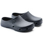 Birkenstock Birki Air antistatic polyurethane clog showing a slip-on design with cushioned footbed and ergonomic shape.