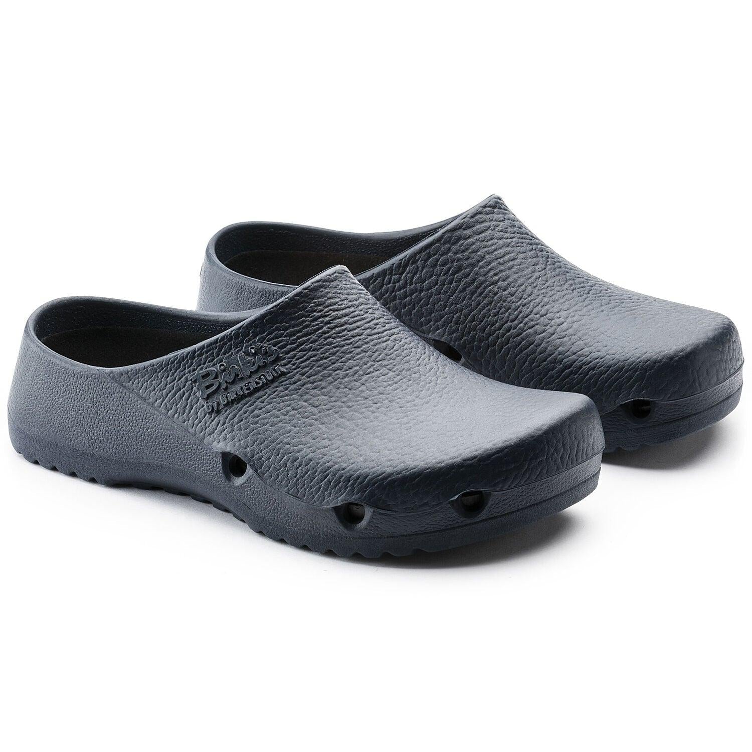 Birkenstock Birki Air antistatic polyurethane clog showing a slip-on design with cushioned footbed and ergonomic shape.