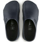 Birkenstock Birki Air antistatic polyurethane clog showing a light brown slip-on shoe with a textured sole and ergonomic design