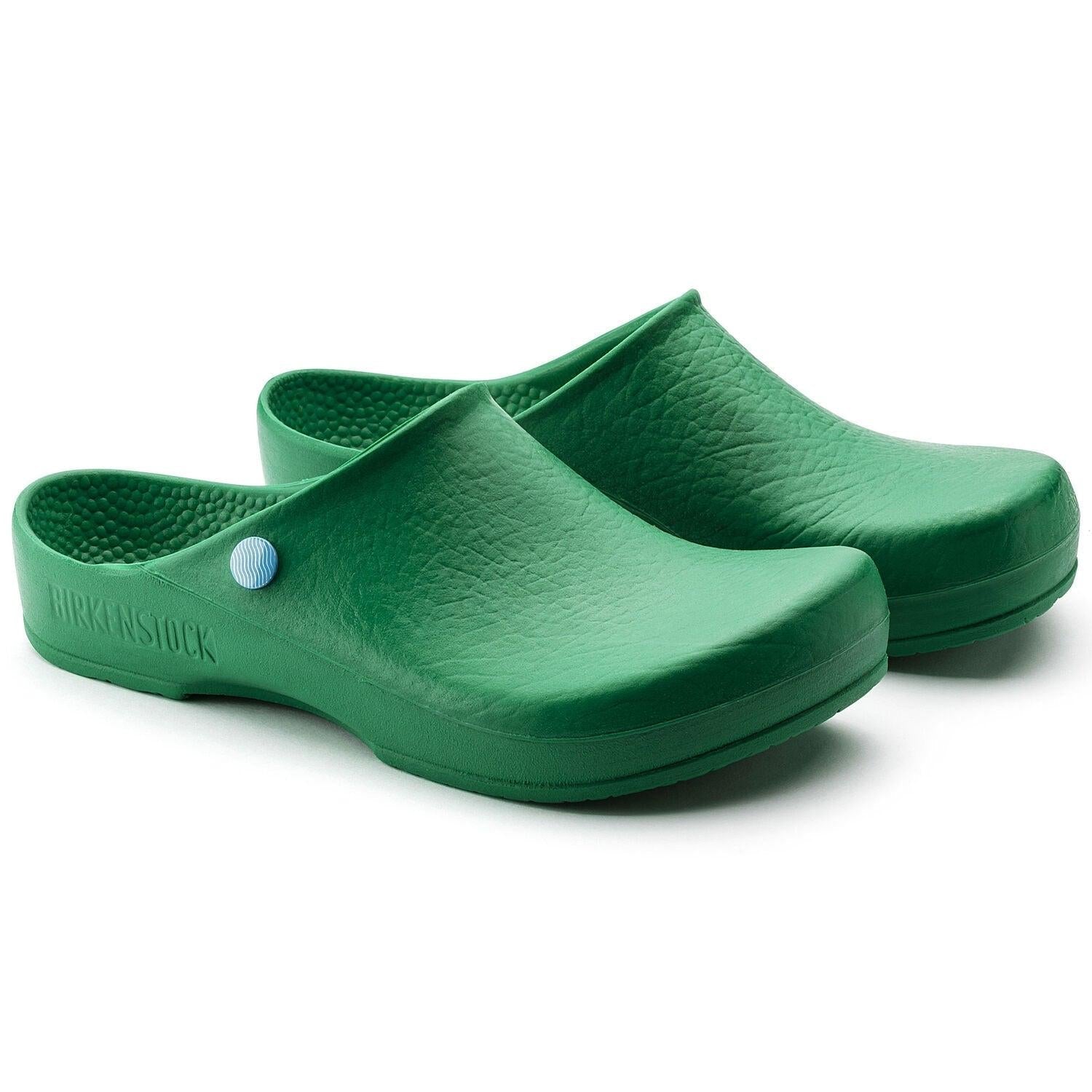 Birkenstock Birki antistatic polyurethane nursing shoes with slip-resistant soles and supportive design for healthcare professionals.