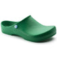 Birkenstock Birki antistatic nursing shoes in polyurethane, showing the clog style with closed toe and supportive design.