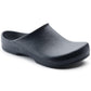 Birkenstock Birki antistatic polyurethane nursing shoes with closed toe and slip-resistant sole for healthcare professionals.