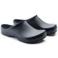Birkenstock Birki antistatic nursing shoes in polyurethane, featuring a clog design with slip-resistant sole for healthcare professionals.