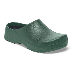 Birkenstock Super-Birki footwear with beige straps and cork sole, featuring comfortable sandal design.