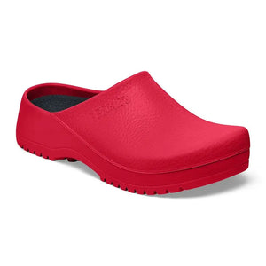 Birkenstock Super-Birki footwear showing black leather sandals with adjustable straps and cork footbed for comfortable wear.