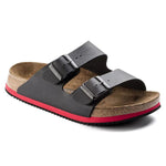 Birkenstock Arizona Super Grip footwear with textured straps and sturdy sole, designed for enhanced grip and comfort.
