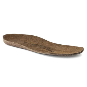 Brown replacement footbed for women's shoes, orthopedic insole with arch support