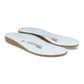 Pair of replacement cork and foam footbeds with Birkenstock branding, orthopedic insoles