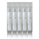 Box of 25 Blue Dot 20ml eye wash pods with individual clear plastic containers for eye cleaning and soothing.