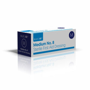 Blue Dot Medium Boxed Dressing No8 (Each)
