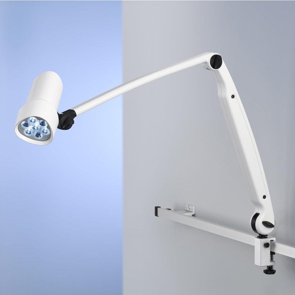 Brandon Medical Coolview CLED53FXWP wall-mounted examination light with adjustable arm and bright LED illumination.