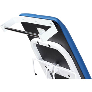 Bristol Maid paper roll holder attached to a Bristol Maid couch, designed for easy access and secure paper placement.