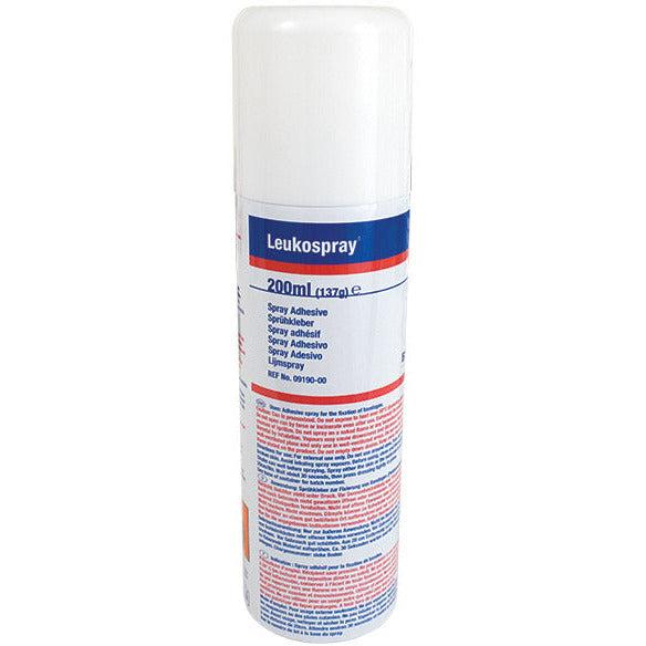 BSN Tensospray Pre Tape Adhesive Protector in 300ml spray bottle, showing nozzle and clear label for surface protection.