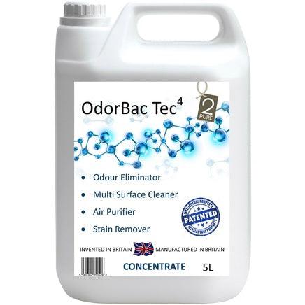 Bunzl Catering Supplies Odorbac Tec Odour Eliminator Fresh Linen 5L bottle, showing the product label and packaging.
