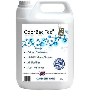 Bunzl Catering Supplies Odorbac Tec Odour Eliminator Fresh Linen 5L bottle, showing the product label and packaging.